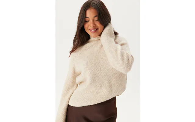 Vilory High Neck L S Knit Top