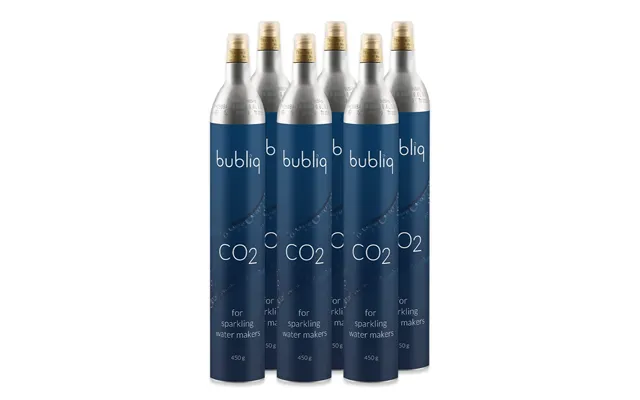 6 X Bubliq Kulsyrepatroner 450 G