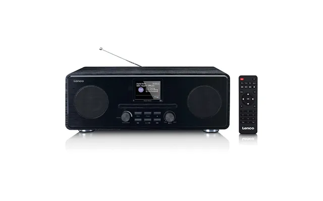 Lenco - Dab Fm-radio Med Cd Mp3-afspiller Bluetooth Sort