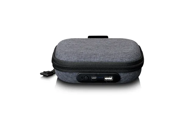 Lenco - Etui Med Indbygget Powerbank Grå