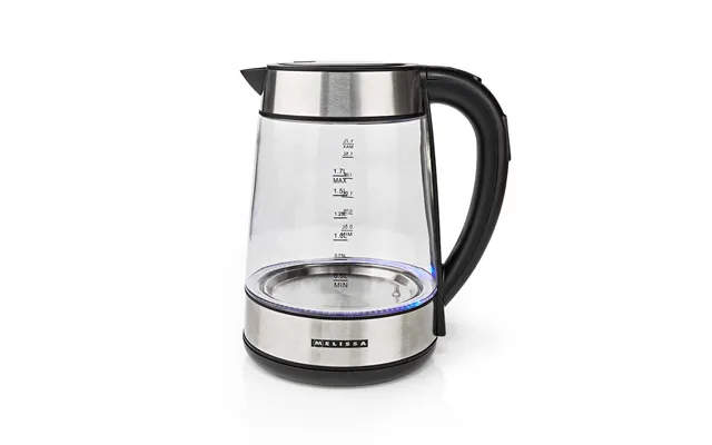Melissa - Digital Elkedel 1,7 L 2200 W Glas 50 70 80 90 100 C Forudindstillinger 360 Pirouettebase Skjult Varmeelement S