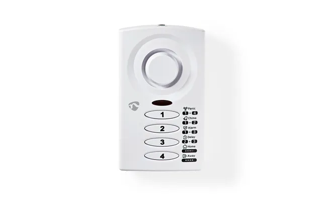 Nedis - Dør Vindue Alarm Batteri 3x Aaa Lr03 85 Db Hvid