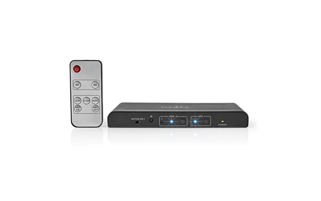 Nedis - Hdmi Extractor 2x Hdmi Input Toslink Female 1x 3.5 Mm 1x Hdmi Output 2x Rca Maksimal Opløsning 4k 60hz 18 Gbps M