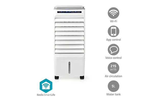 Nedis - Smartlife Mobil Luftkøler Vandtanks Kapacitet 5 L 3-hastighed 215 M H Svingning Fjernbetjening Shut-off Timer Io