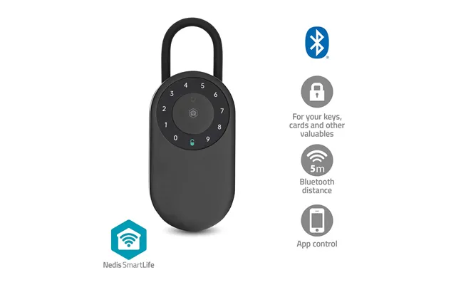 Nedis - Smartlife Nøgleboks Bluetooth Udendørs Ciffer Ip65 Sort