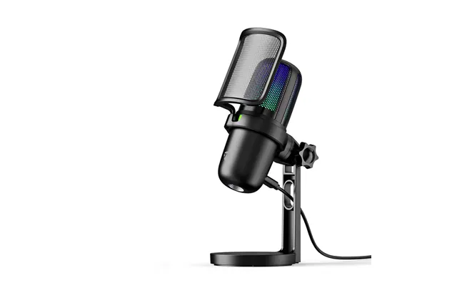 Nedis - Streaming Og Gaming Mikrofon Indretning Desktop Notebook Usb Type-a Indbygget On Off-knap Tænd Sluk Pop Filter