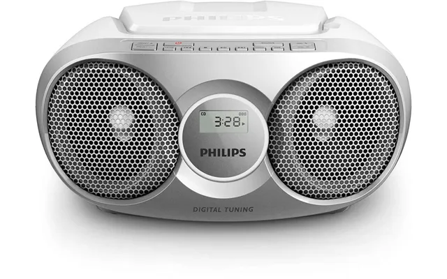 Philips Az215s 12 Cd Ghettoblastere 3w Rms - Sølv