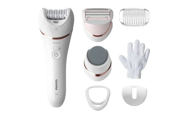 Philips Bre730 10 Wet & Dry Epilator Med 7 Tilbehørsdele