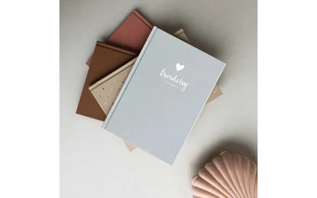 Barnets Bog A5 Hardcover Grå, Withwhite - Withwhite