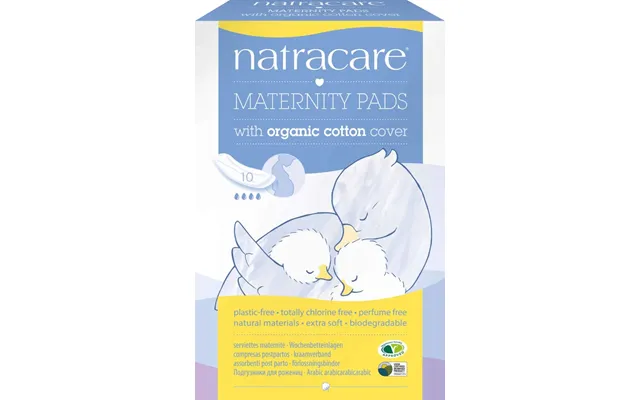 Natracare Efterfødselsbind, Økologisk Bomuld, 10 Stk. - Natracare