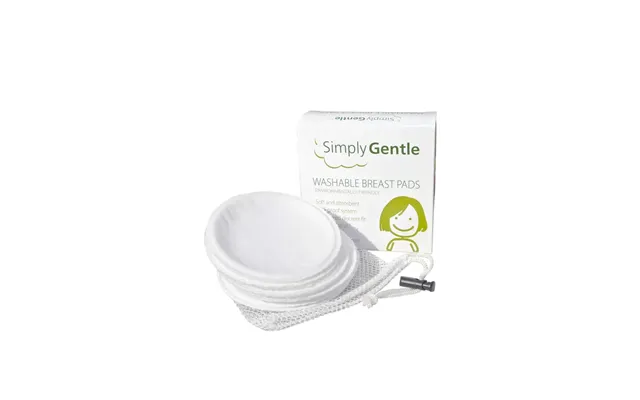Simply Gentle Vaskbare Ammeindlæg, 6 Stk. Og Vaskepose - Simply Gentle Organic