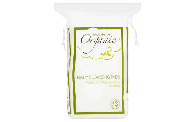 Store Vatrondeller Baby Pads Økologisk Bomuld, 60 Stk., Simply Gentle - Simply Gentle Organic