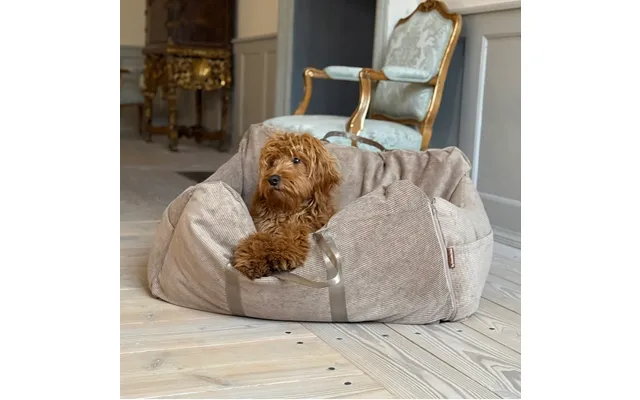 Bjørk Bilsæde Dobbelt Til 2 Hunde Lys Brun