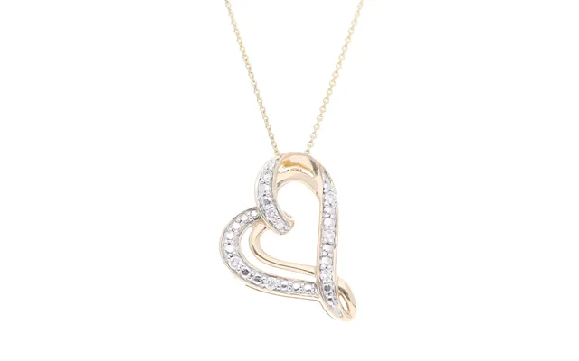 Diamanthänge I 14 Kt. Guld, 0.08 Ct Diamanter. Inkl. Kedja - Guld