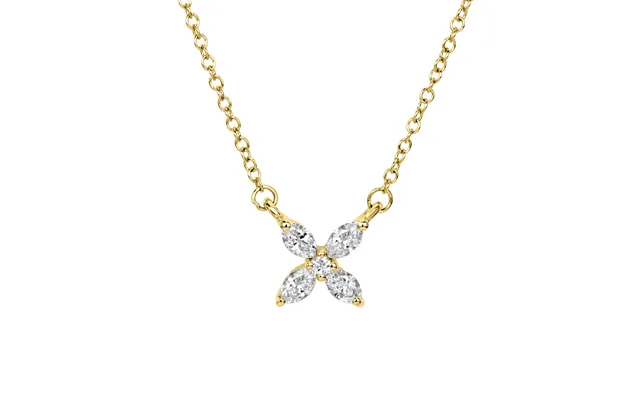 Diamantvedhæng Lucky I 14 Kt. Guld, 0.26 Ct Diamanter. Inkl. Kæde - 14 Kt