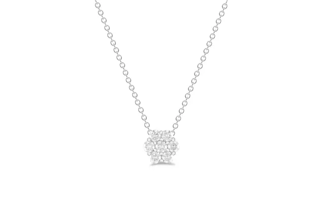 Simple Flower Diamantvedhæng I 14 Kt. Guld-eller Hvidguld, 0