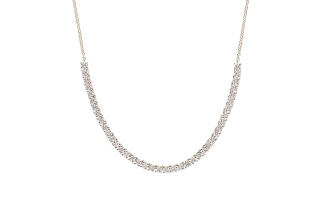 Tennishalskæde I 14kt. Guld Eller Hvidguld, 2.00 Ct. Diamanter - Hvidguld