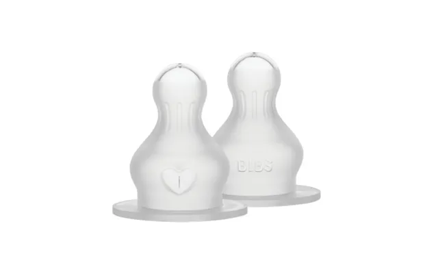 Bibs Bottle Nipple, Flaskesut - 2-pak, Silicone, Medium Flow
