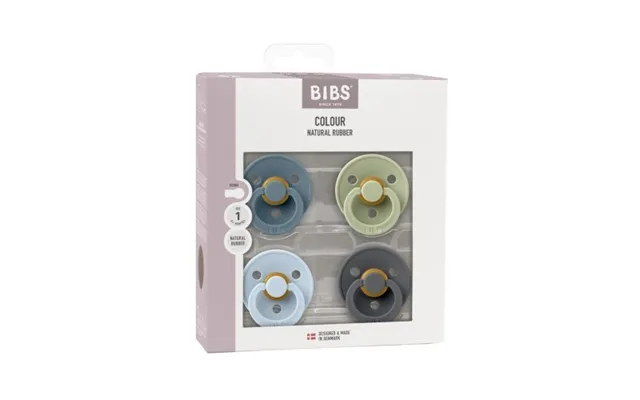 Bibs Colour 4-pack - Str. 2 6 Mdr. Rund Latex