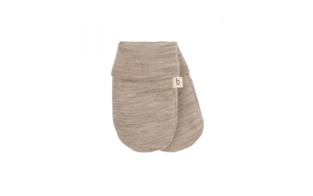 Luffer I 100% Økologisk Merino Uld Til Baby Og Børn 62 68 Beige Melange