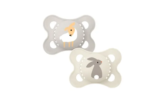 Mam Original 2-pack, Str. 1 0-6 Mdr. , Symmetrisk - Silikone