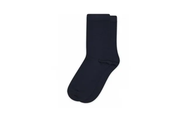 Mp Strømpe - Dame I Merino Uld I Rib Kvalitet Navy 40 42