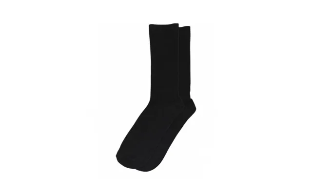 Mp Strømper - Dame Rib Sokker I Merinould Black 40 42