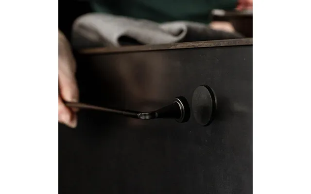 Universal- Magnetisk Karklud Holder Selvklæb Metalplade Sort Alu 22 Cm - By Magnet