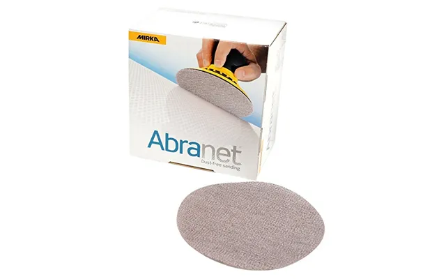 150mm Mirka Abranet Ace Sliberondeller Med Velcro - 50 Stk.