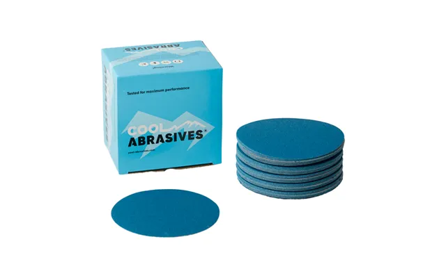 Ø125mm Sliberondeller Uden Huller 50 Stk. - Cool Blue Korn P40