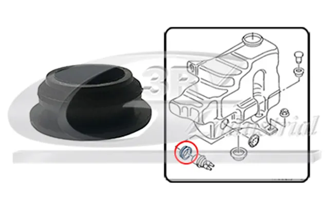 3rg Pakning - Vaskevandspumpe Vaske-vandsbeholder 83731 For Vw Cupra