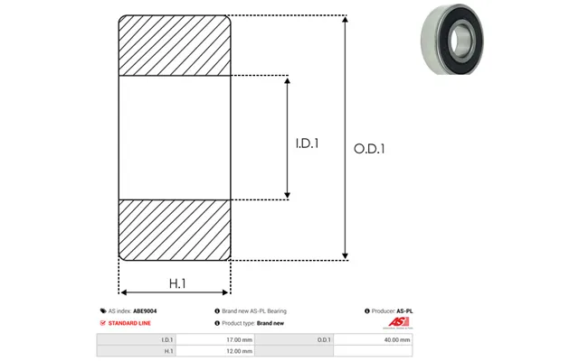 As-pl Leje Abe9004 For Daf Chrysler Ford Man Mercedes-benz Mitsubishi Toyota Vw Mercury