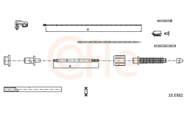 Cofle Gaskabel 92100382 For Renault