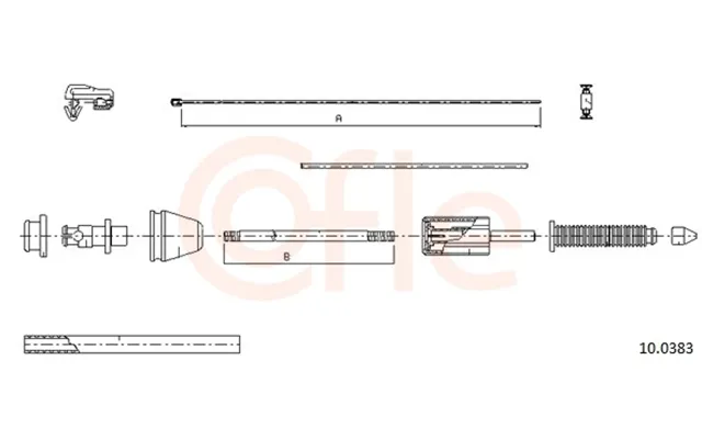 Cofle Gaskabel 92100383 For Renault