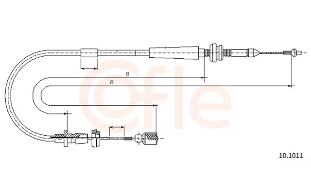 Cofle Gaskabel 92101011 For Vw Vag