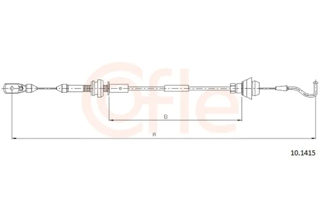 Cofle Gaskabel 92101415 For Skoda