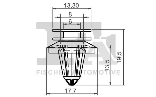 Fa1 Clips - Side- Beskyttelseslister 114003810 For Vag Dacia
