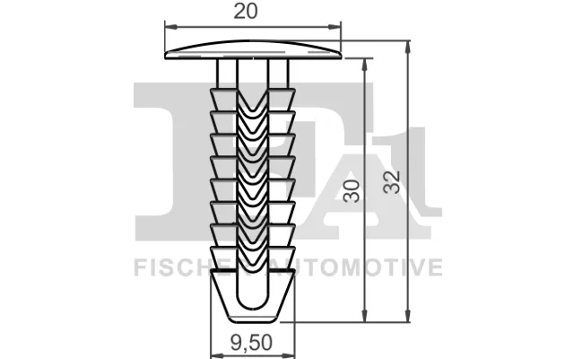 Fa1 Clips - Side- Beskyttelseslister 331003110 For Alfarome Fiat Lanci Jeep