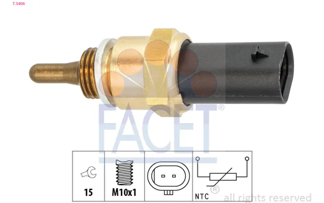 Facet Sensor - Olietemp. 73406 For Ford Jaguar Land Rover