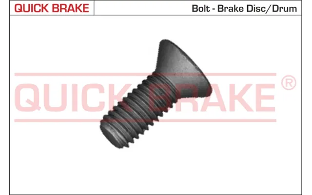 Quick Brake Skrue - Bremseskive 11676 For Opel Mercedes-benz Renault Vw