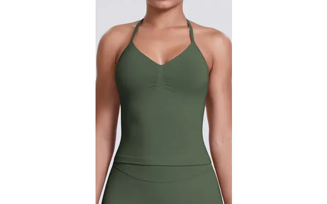 Flextone Halter Sports Top - Olivegreen