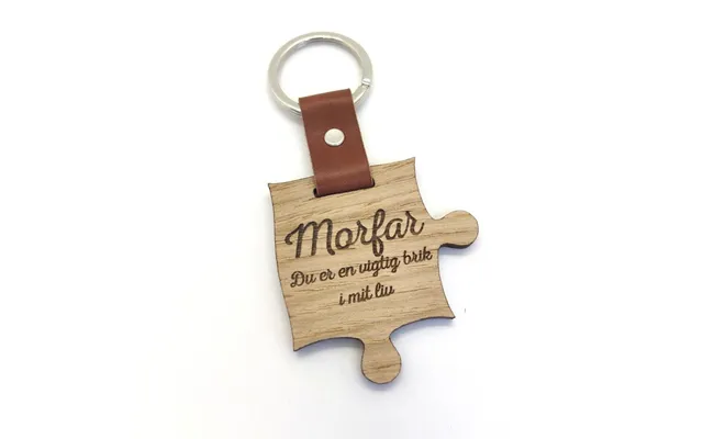 Morfar - Du Er En Vigtig Brik I Mit Liv Nøglering By C