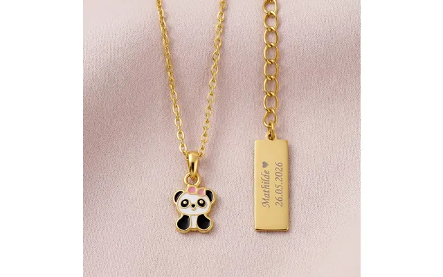 Panda Børnehalskæde Forgyldt Sølv Noa Kids Jewellery