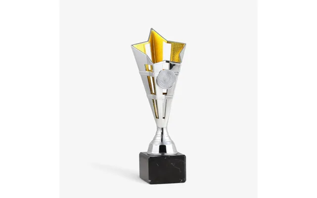 Plast Pokal Sølv Guld 6010sg Højde 22cm