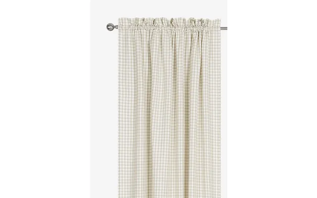 Vævet - Ternet Panelgardiner 2-pack
