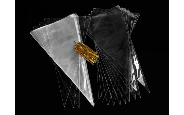 Spidsposer Cellofan - 18 X 37 Cm. Pakke Med 50 Stk.