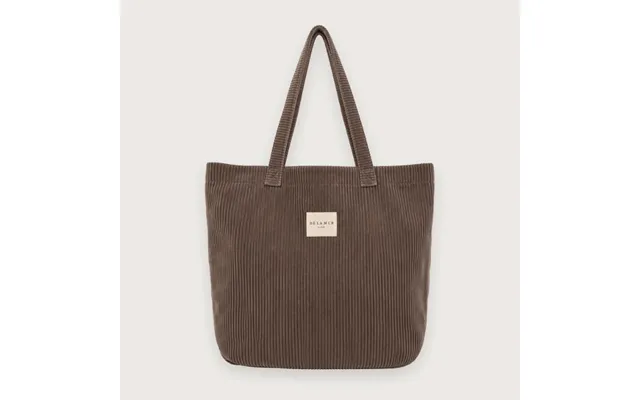 Auxerre Stor Tote Bag I Brunt Fløjl