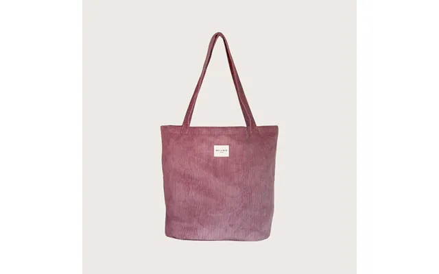 Auxerre Stor Tote Bag I Lyserødt Fløjl