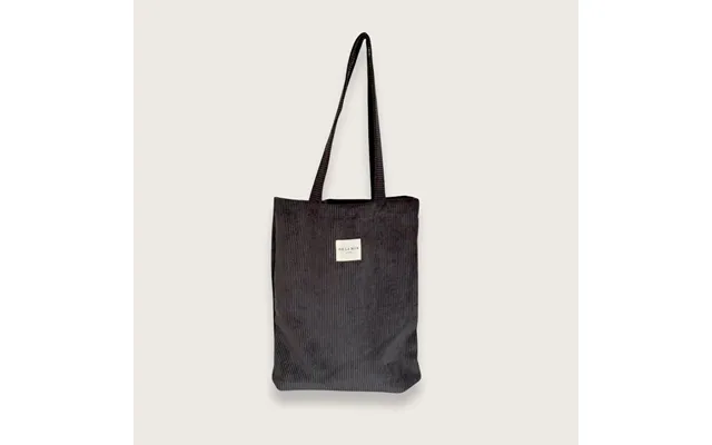 Avenay Lille Tote Bag I Mørkegråt Fløjl
