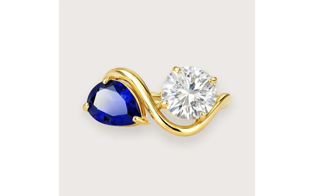 Beverly Forgyldt Ring Med Zirkoner